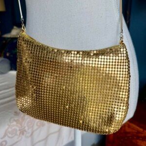 Vintage Gold Chainmail Crossbody Bag
